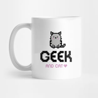 GEEK AND CAT LOVER Mug